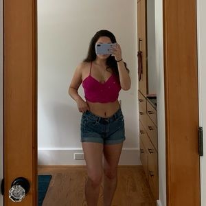 Regular Waist Jean Shorts 8